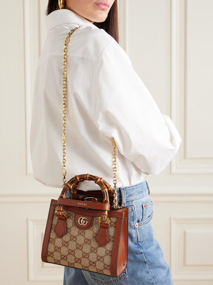 Gucci Diana crystals small bag