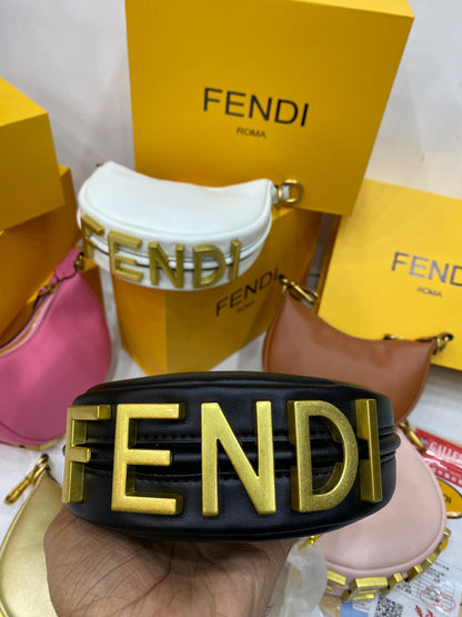 Fendi Fendigraphy Mini Hobo Bag