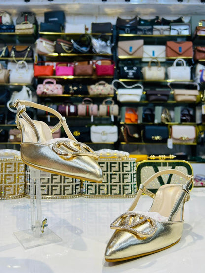 Valentino VLogo Slingback Pumps