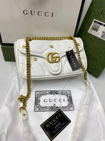 Gucci GG Marmont Mini Logo Studded Crossbody Bag