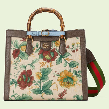Gucci Diana Floral Print Tote Bag