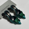 Charles & Keith Satin Butterfly Heels