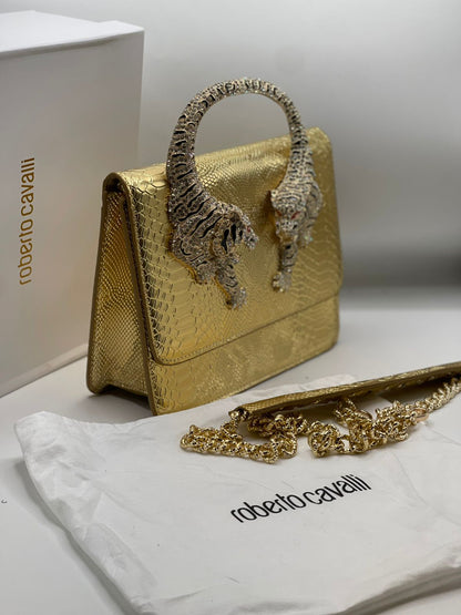 Roberto Cavalli Roar Bag | Golden