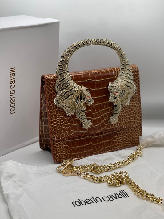 Roberto Cavalli Roar Bag | Brown