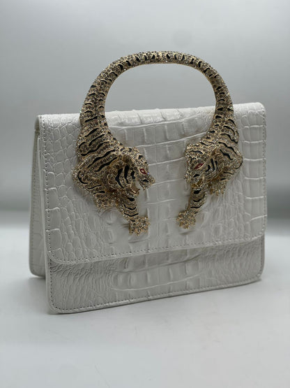 Roberto Cavalli Roar Bag | White