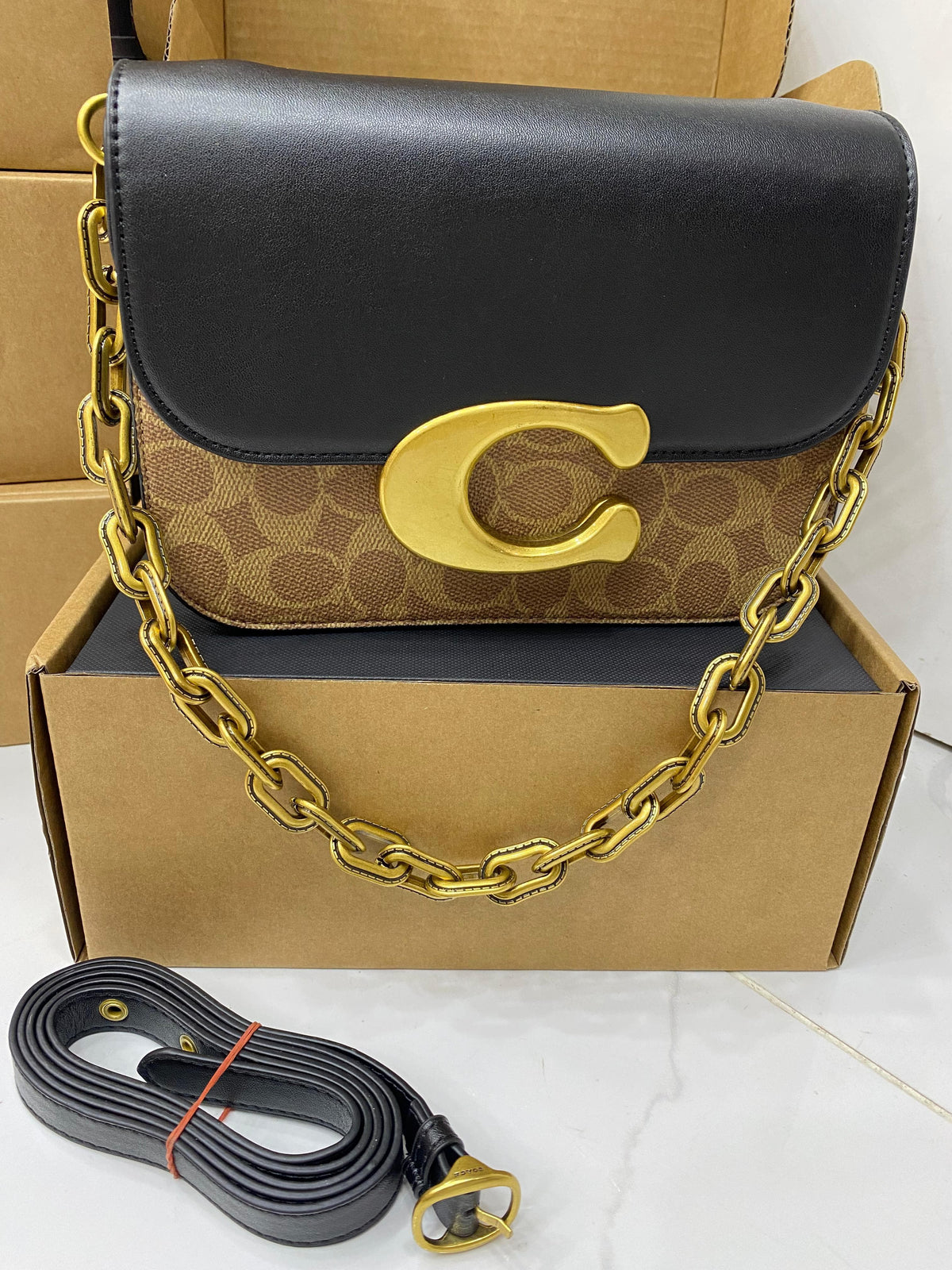 Coach Idol Signature Crossbody Shoulder Bag