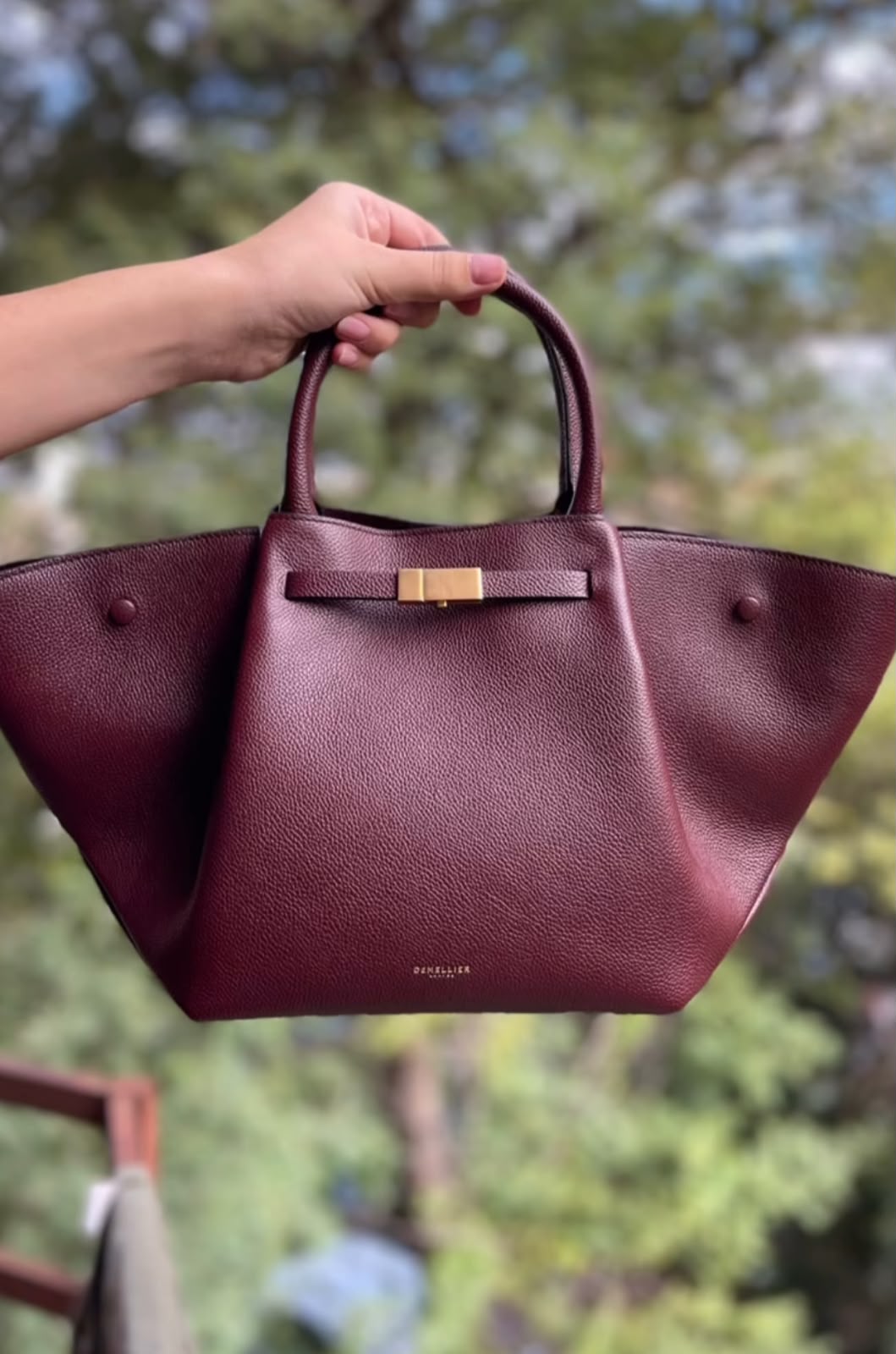DeMellier New York Leather Shoulder Bag