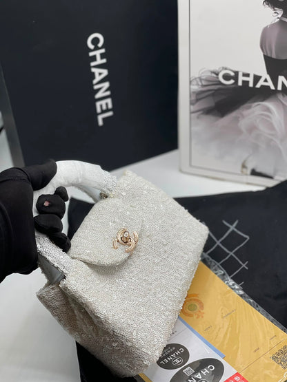 Chanel Mini Nano Kelly Sequin Bag
