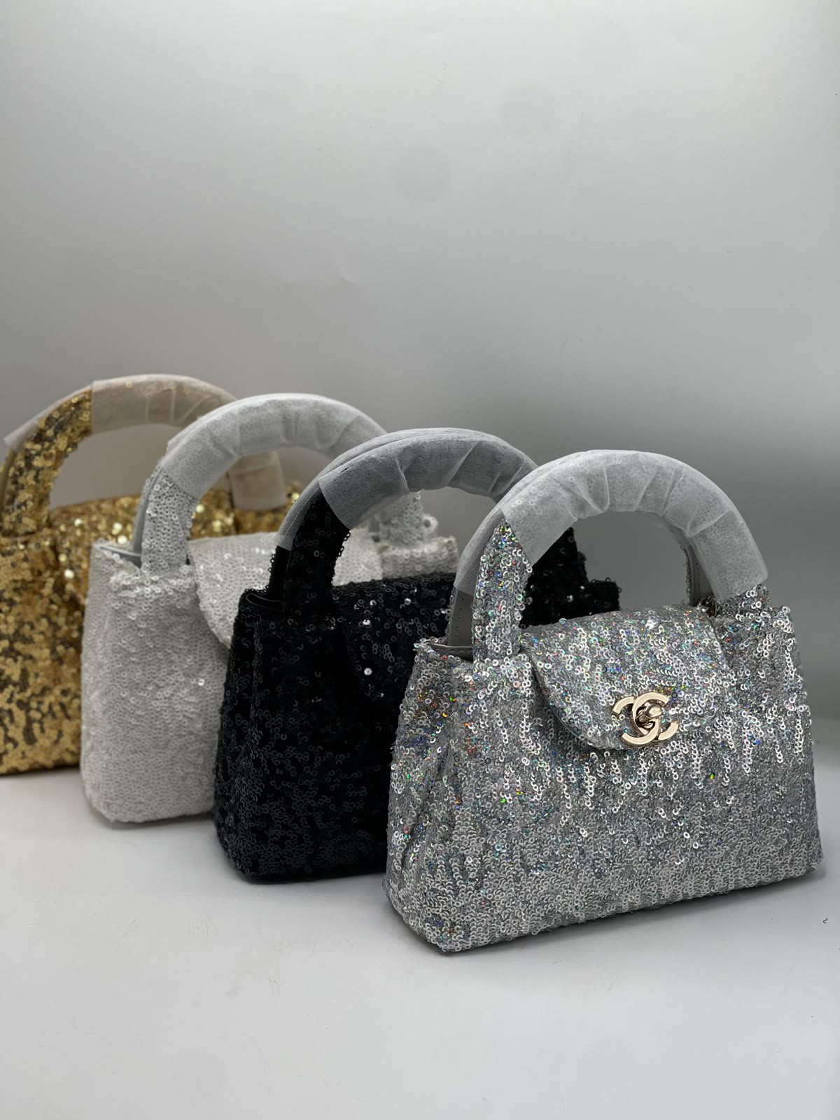 Chanel Mini Nano Kelly Sequin Bag