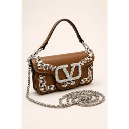 Valentino Locò Small Embroidered Shoulder Bag