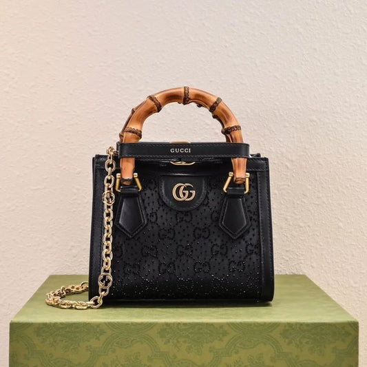 Gucci Diana Crystal Mini Tote