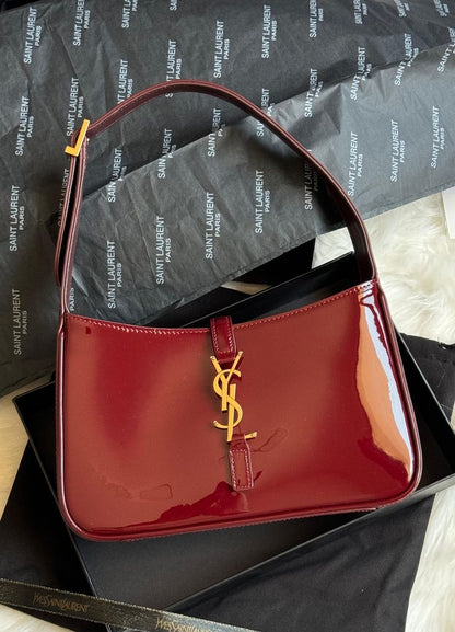 YSL Le 5 A 7 Mini Patent Leather Shoulder Bag