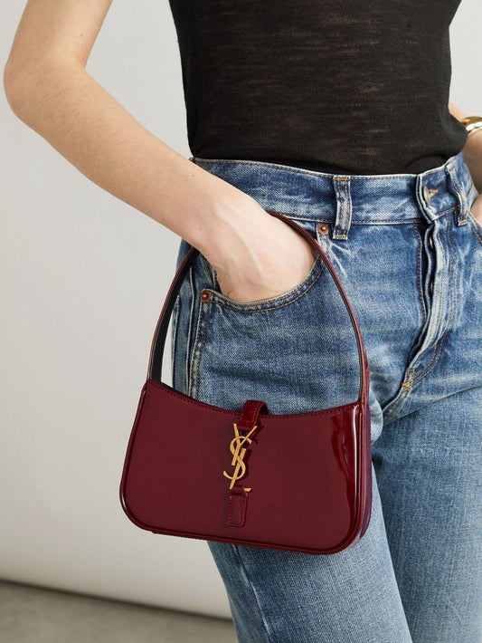 YSL Le 5 A 7 Mini Patent Leather Shoulder Bag