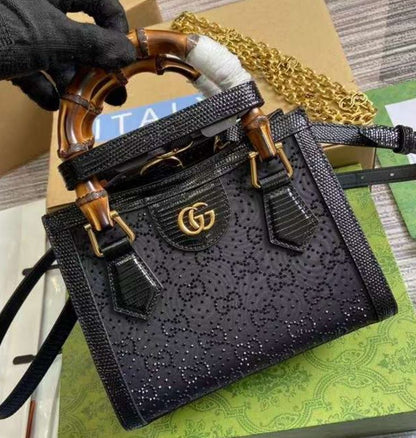 Gucci Diana Crystal Mini Tote