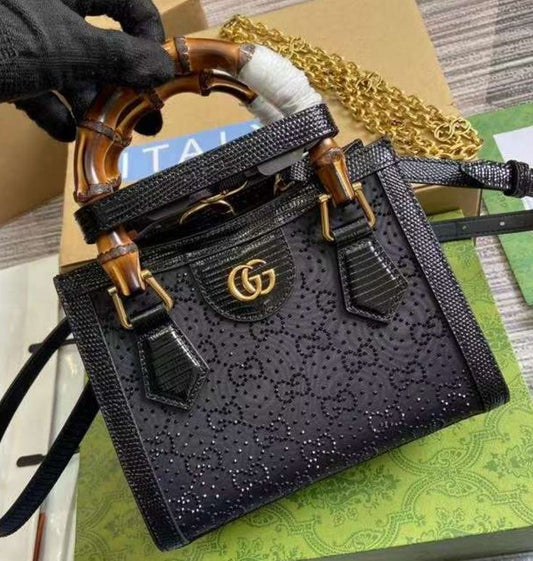 Gucci Diana Crystal Mini Tote