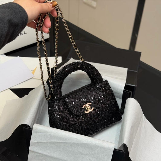 Chanel Mini Nano Kelly Sequin Bag