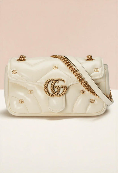 Gucci GG Marmont Mini Logo Studded Crossbody Bag