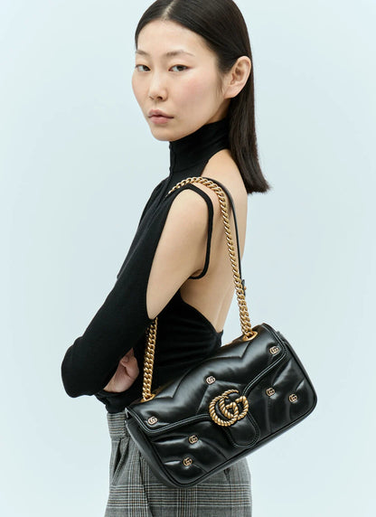 Gucci GG Marmont Mini Logo Studded Crossbody Bag