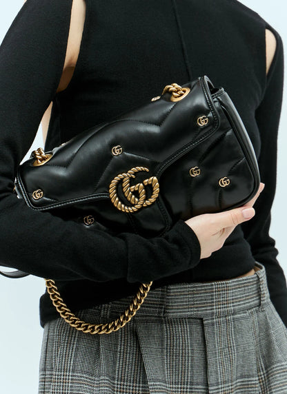 Gucci GG Marmont Mini Logo Studded Crossbody Bag
