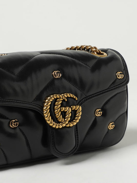 Gucci GG Marmont Mini Logo Studded Crossbody Bag