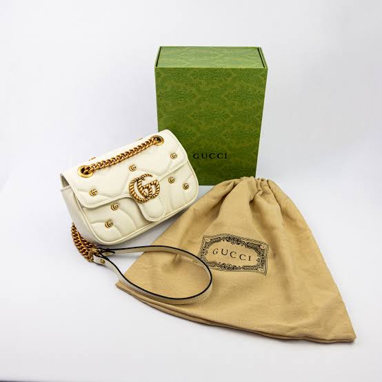 Gucci GG Marmont Mini Logo Studded Crossbody Bag