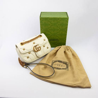 Gucci GG Marmont Mini Logo Studded Crossbody Bag