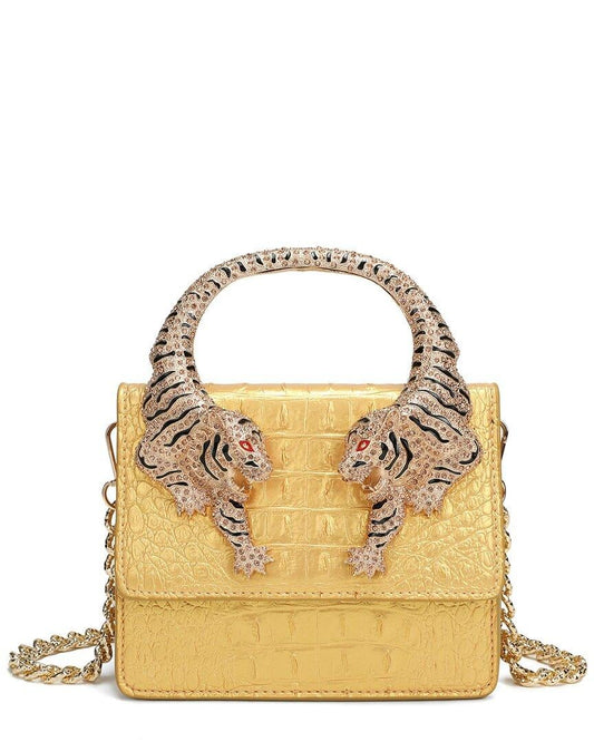 Roberto Cavalli Roar Bag | Golden